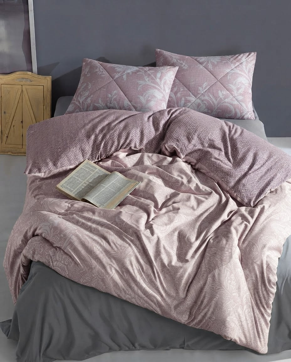 Soft Pink Botanical Comfort Duvet Collection