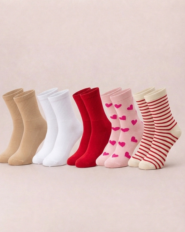 Girls Cotton Socks Pack5
