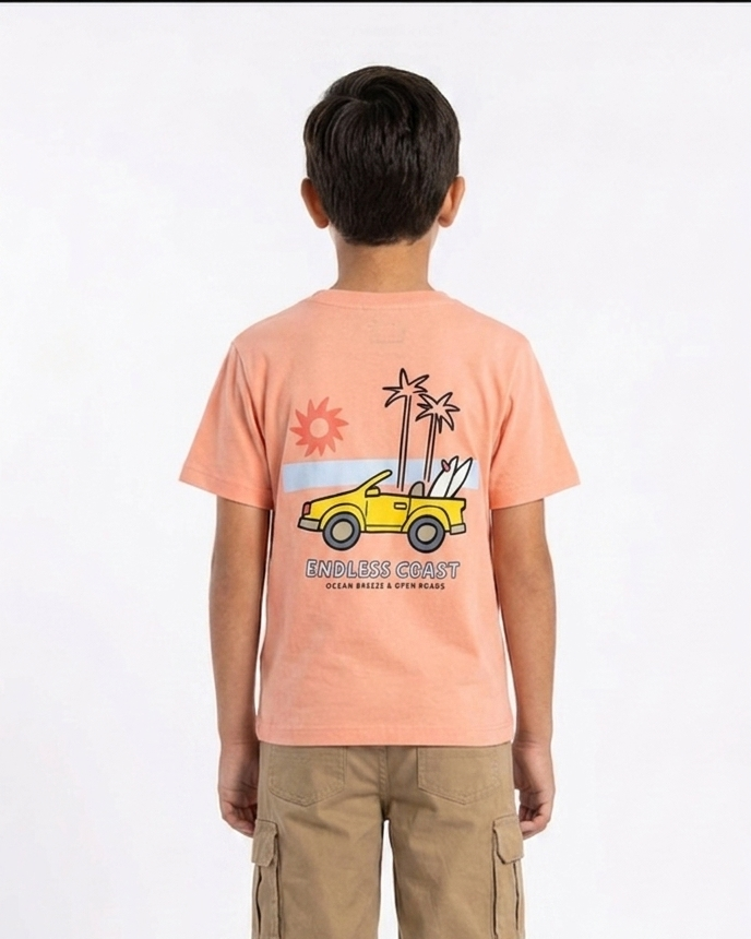 Boys Printed Half Sleeves T-shirt