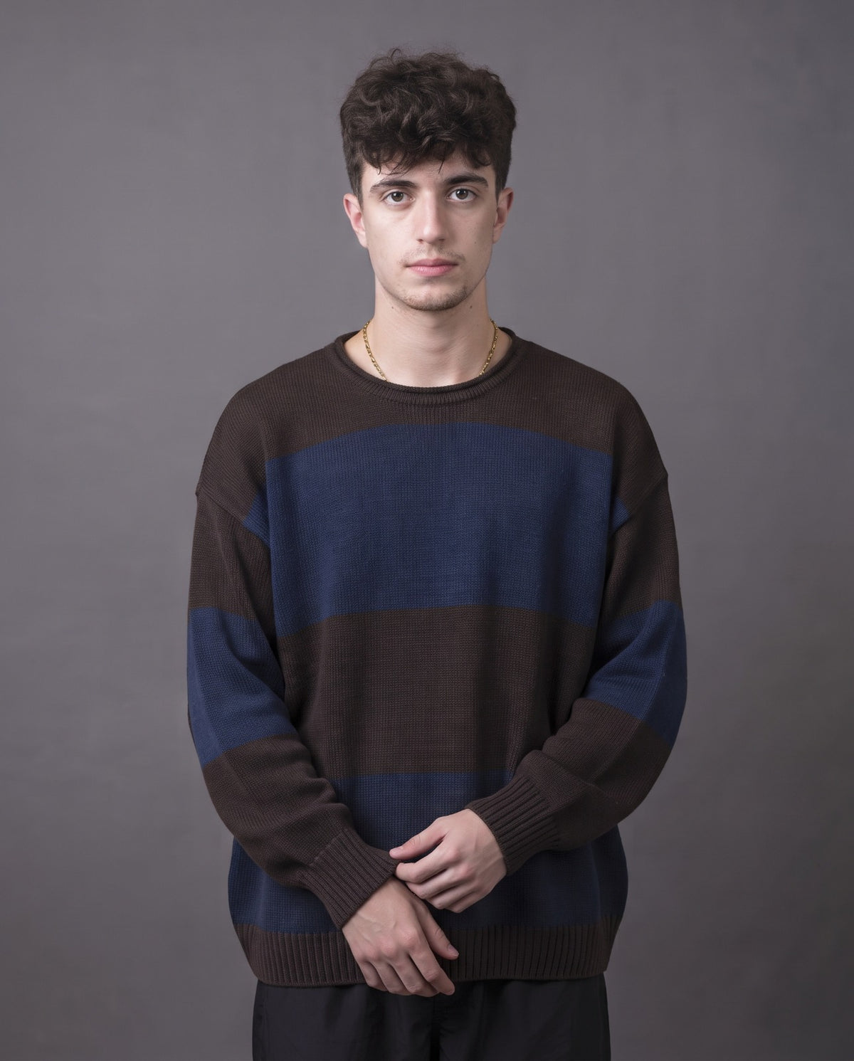 Men Stripped Pullover