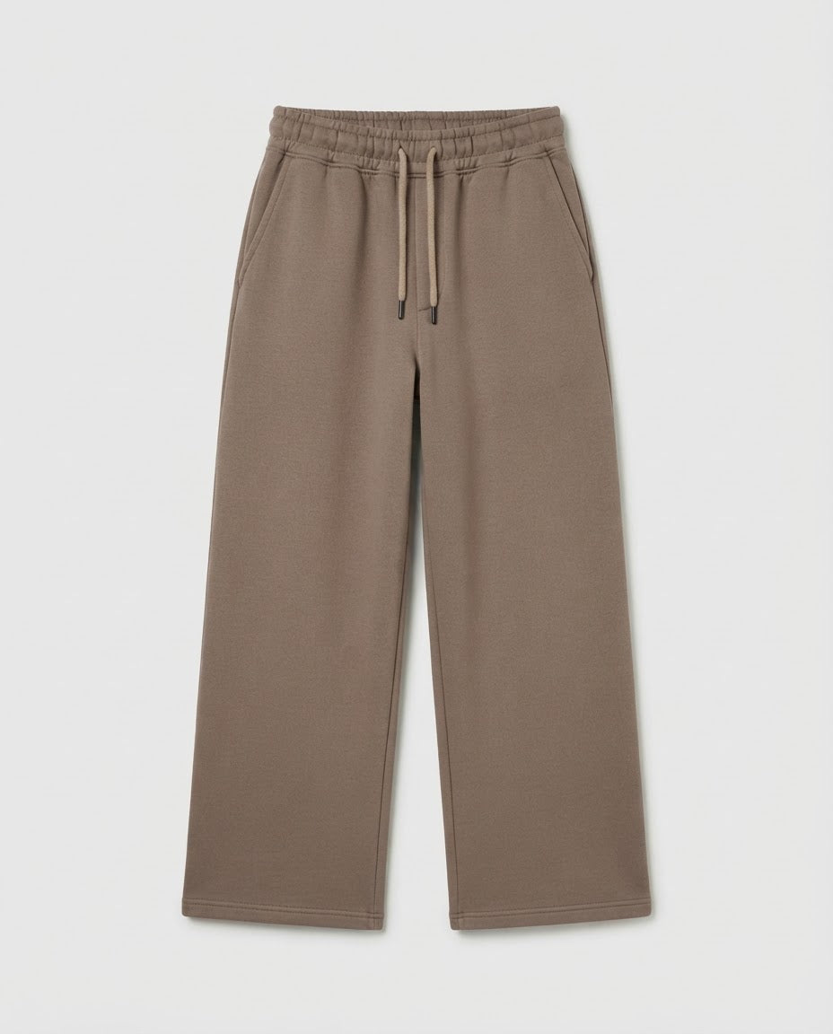 Men Plain Wide Leg Sweatpant