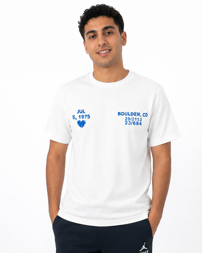 Men Printed Boulder Co Half Sleeves T-shirt