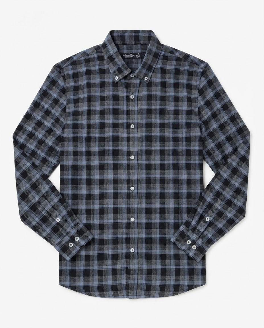 Men Plaid Long Sleeves Casual Shirt