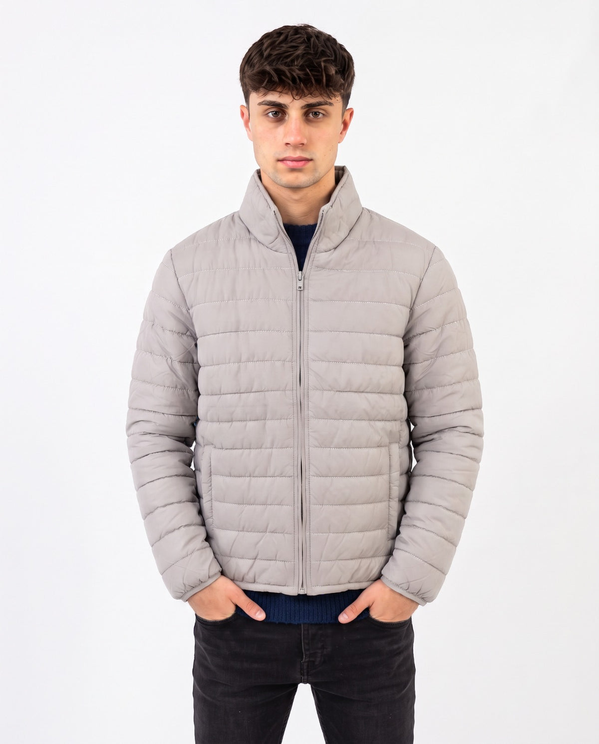 Men Plain Sweater W/2Pocket