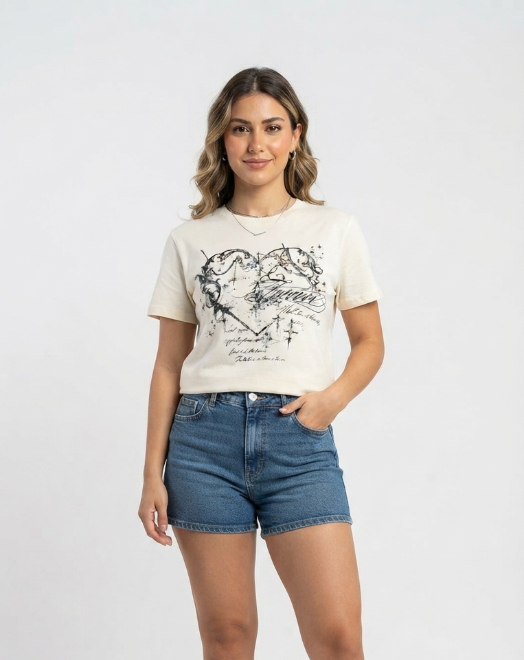 Women Printed Half Sleeves T-Shirt