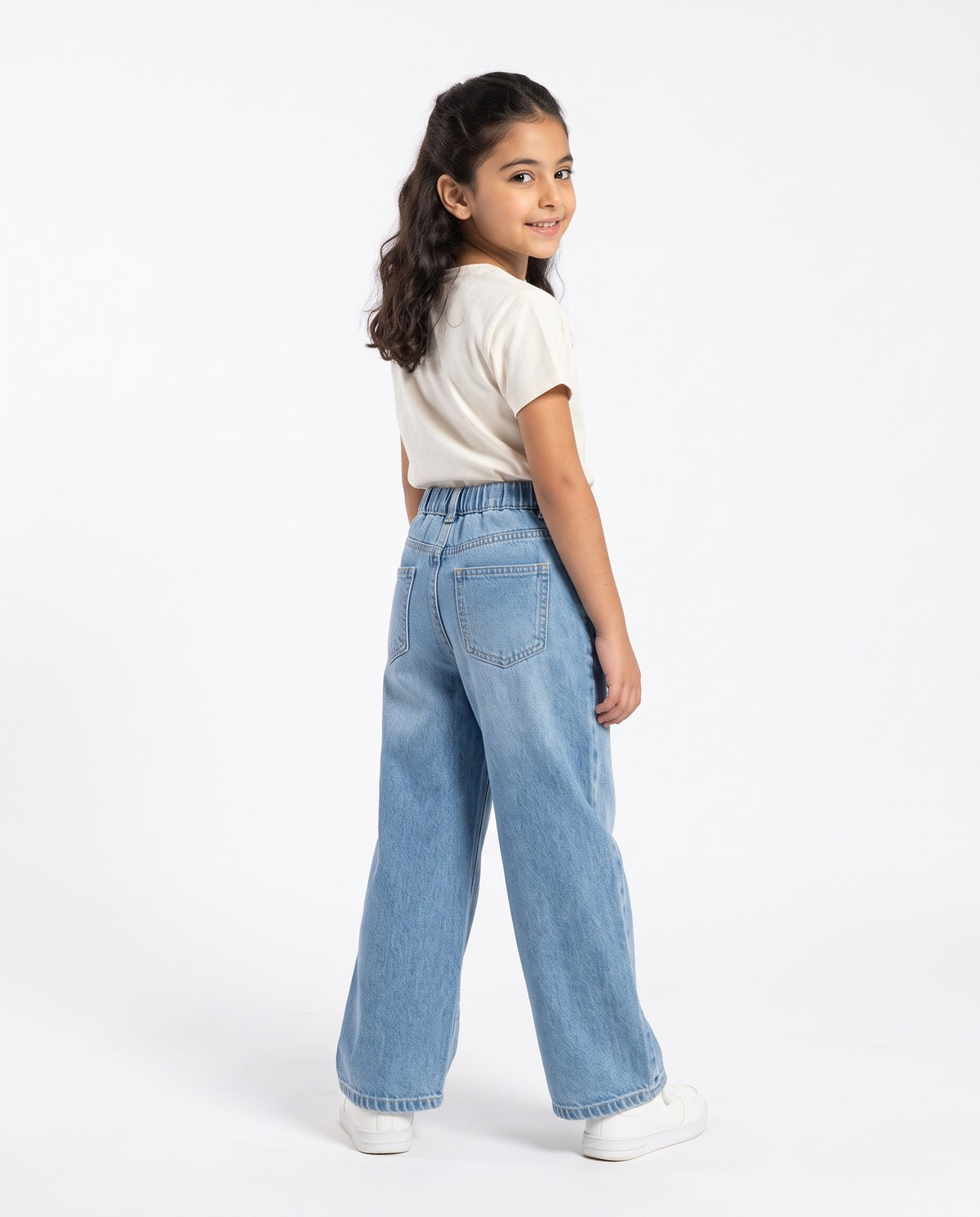 Girls Jeans Pant Wide Leg Fit