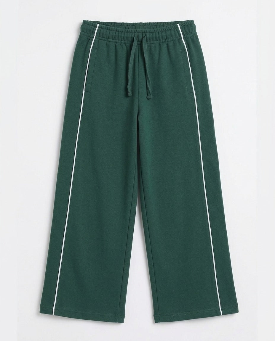 Girls Wide Leg Plain Pant