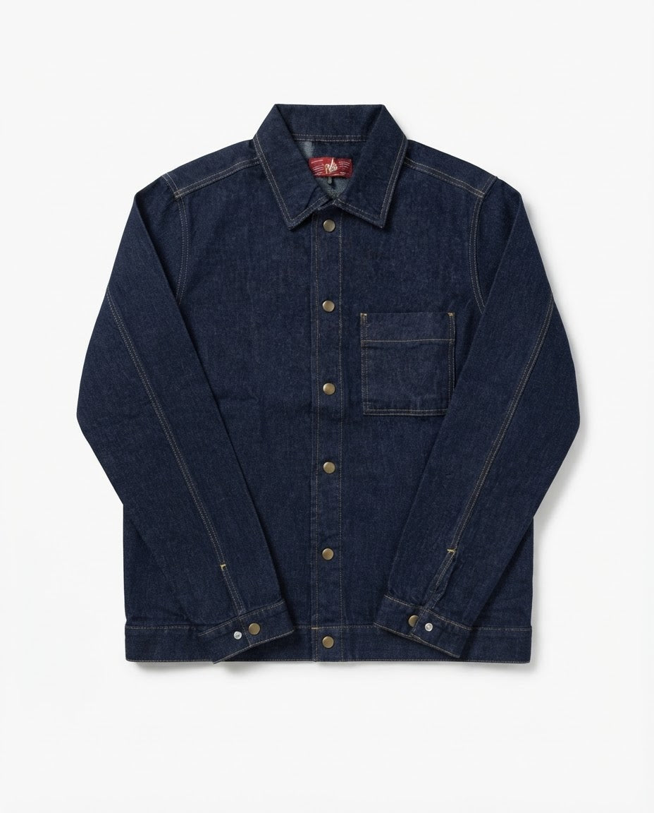 Men Jeans Jacket W/2Pocket