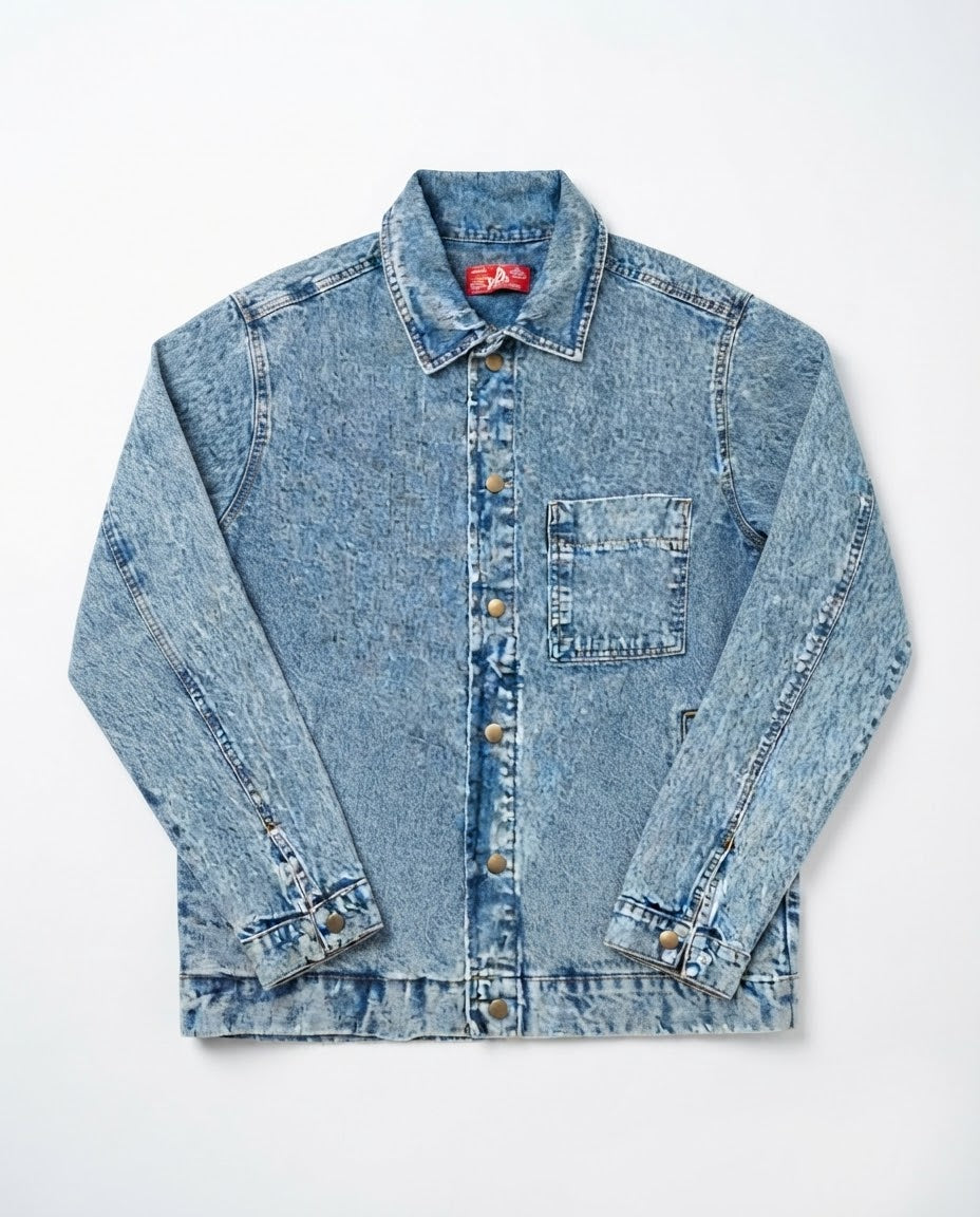 Men Jeans Jacket W/2Pocket