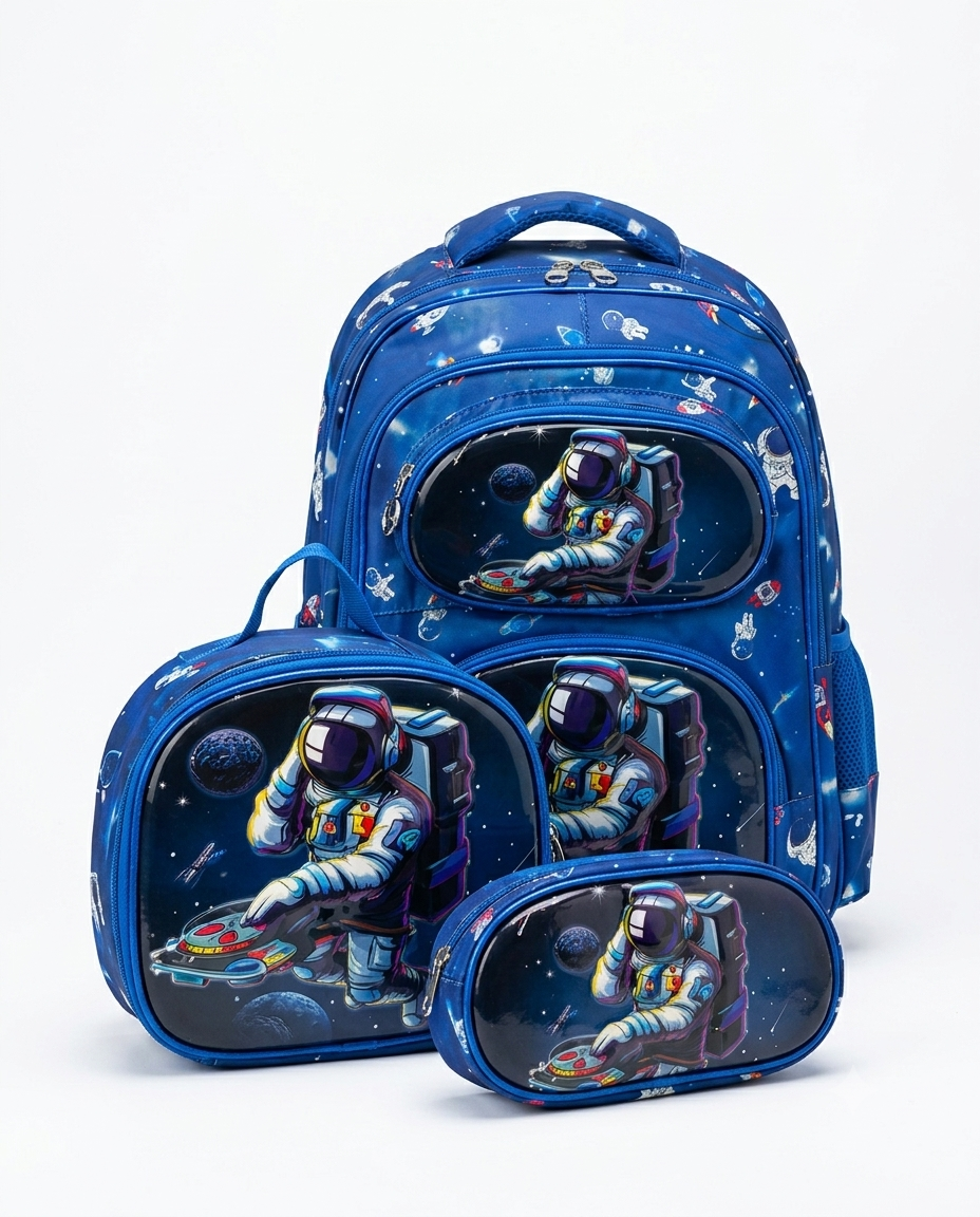 School Back Bag+Lunch Bag+Pencil Case