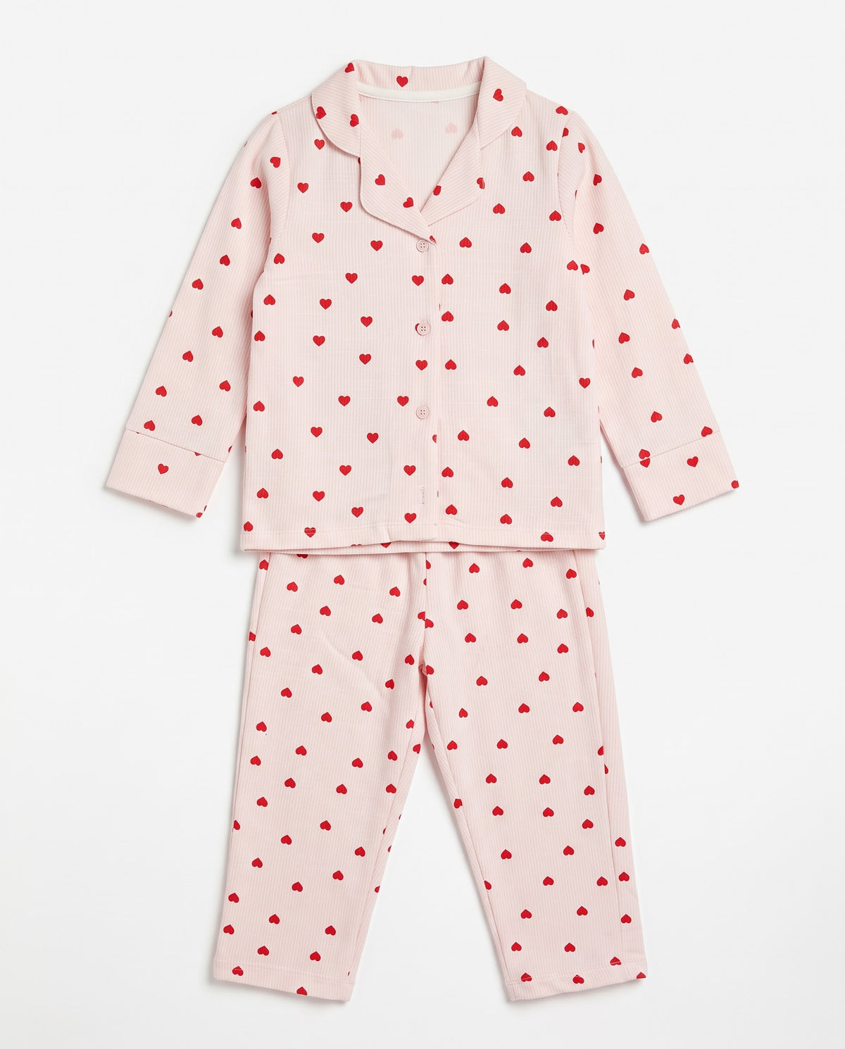 Girls Printed Pyjama W/Buttons