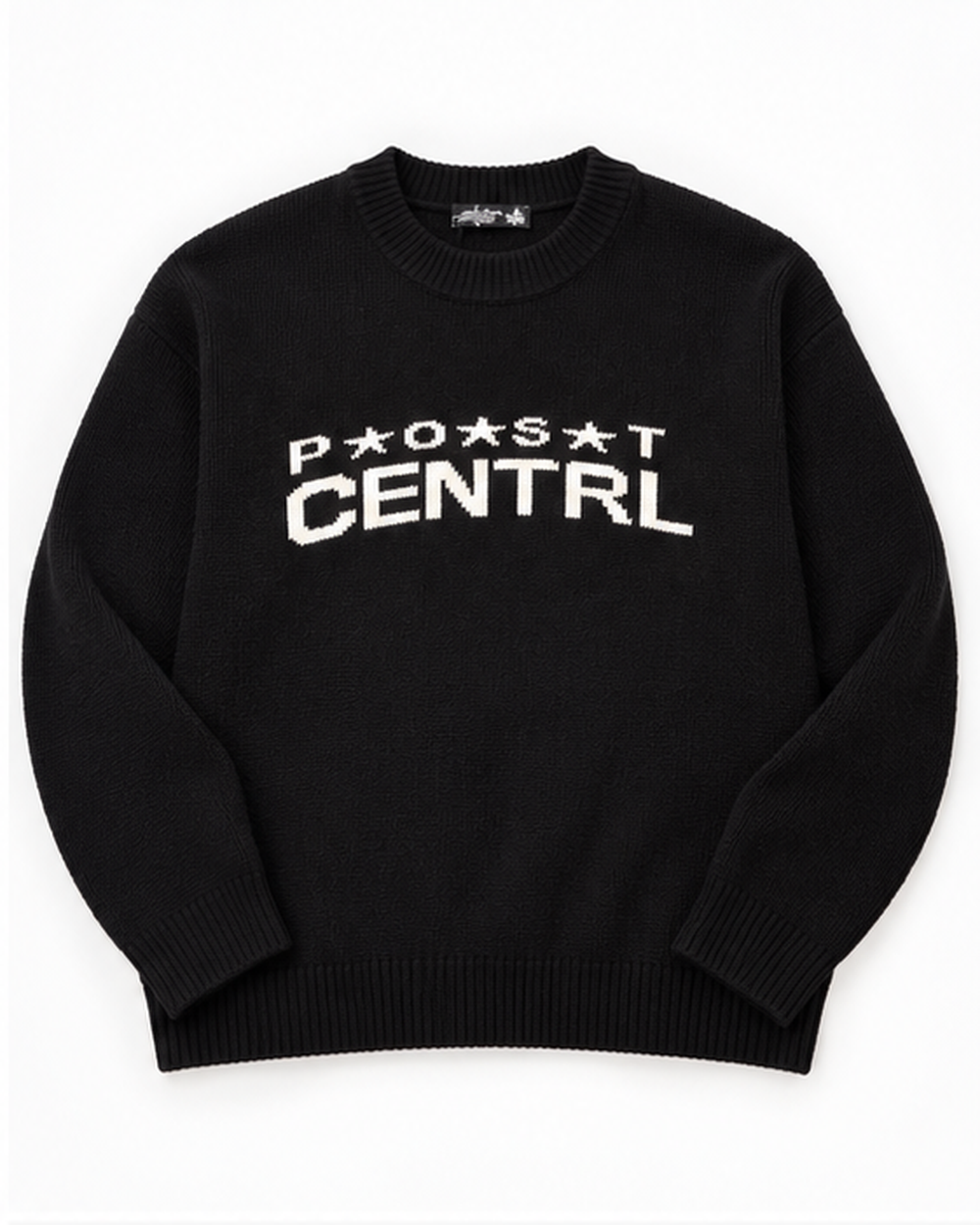 Men Jaqured Round Neck Pullover